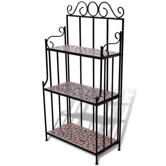 Pflanzenständer Mosaik Terracotta