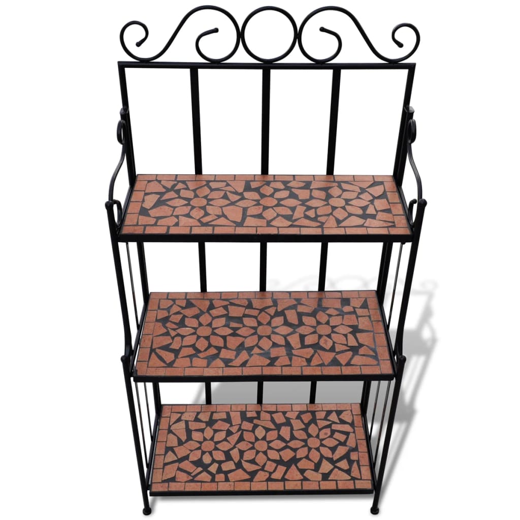 Pflanzenständer Mosaik Terracotta