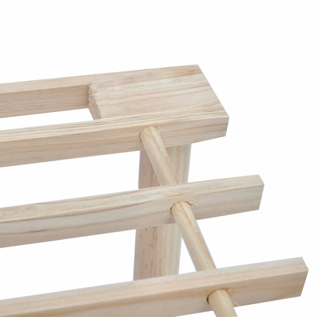 Schuhregale Mit 3 Böden 2 Stk. Massivholz Tanne