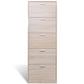 Schuhschrank Mit 5 Schuhkippern Holz N-Optik Eiche