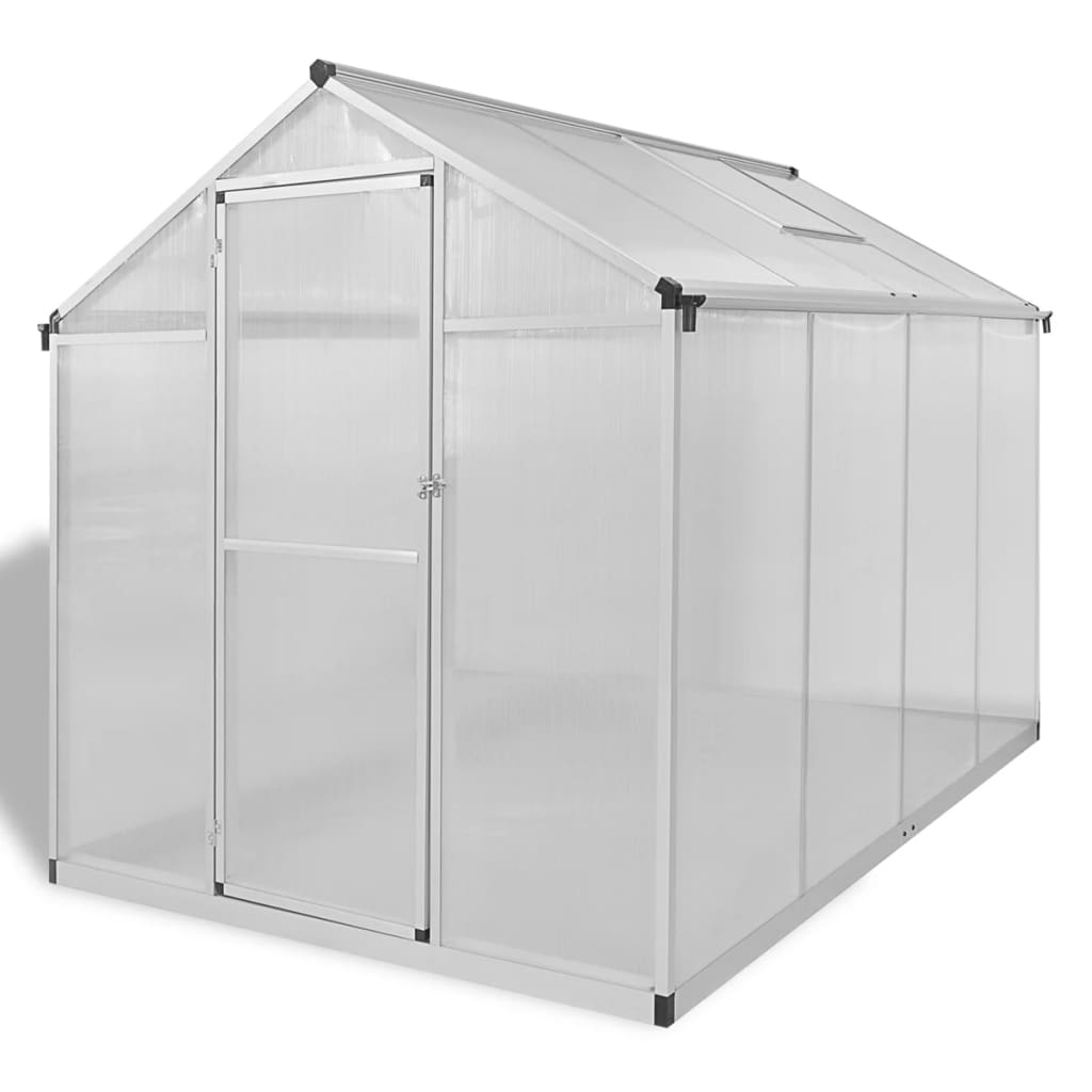 Gewächshaus Mit Fundament Verstärkt Aluminium 4,6 M²