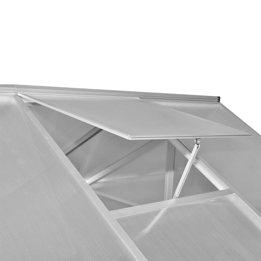 Gewächshaus Mit Fundament Verstärkt Aluminium 4,6 M²