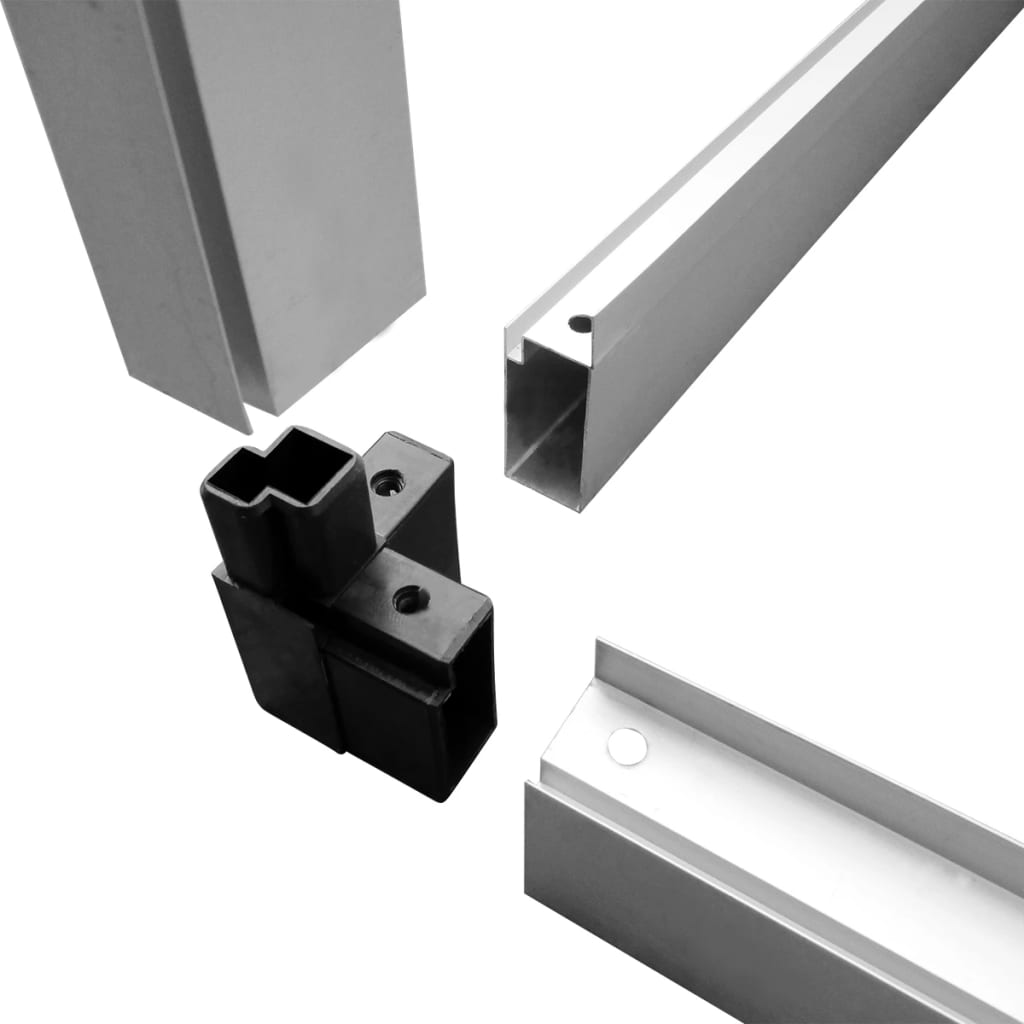 Gewächshaus Mit Fundament Verstärkt Aluminium 4,6 M²