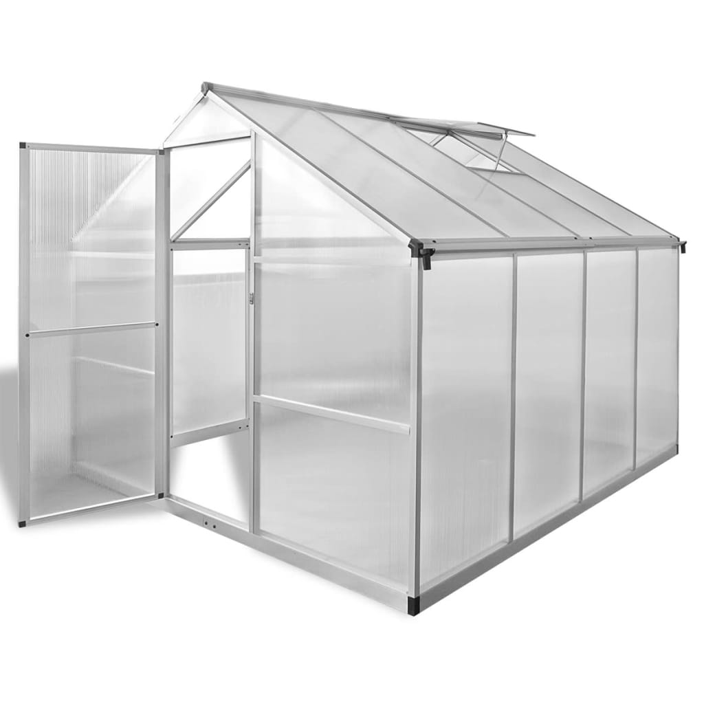 Gewächshaus Mit Fundament Verstärkt Aluminium 4,6 M²