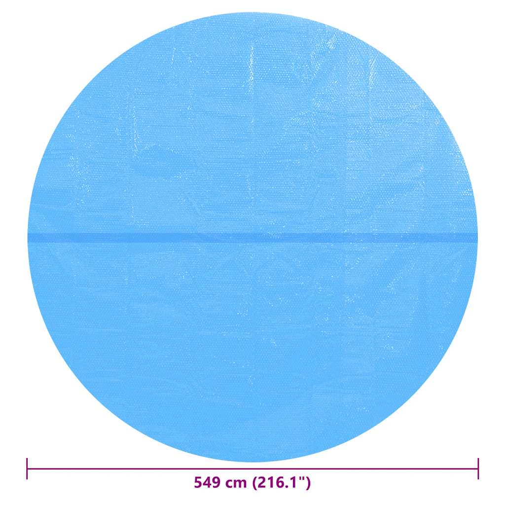 Runde Pool-Abdeckung Pe 549 Cm Blau