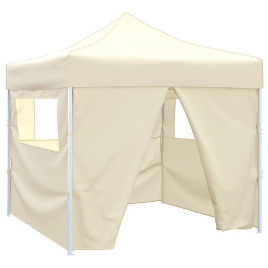 Faltzelt Mit 4 Wänden 3 X 3 M Weiß Creme