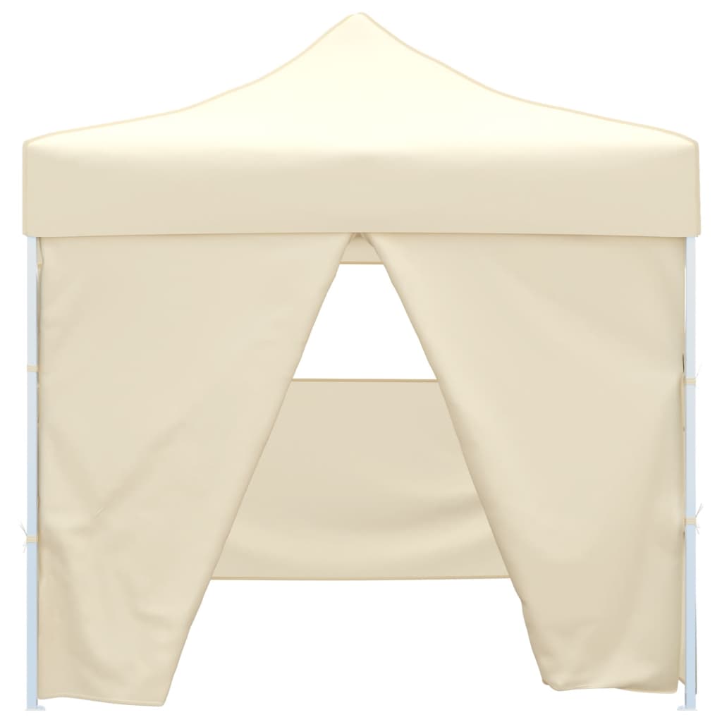 Faltzelt Mit 4 Wänden 3 X 3 M Weiß Creme