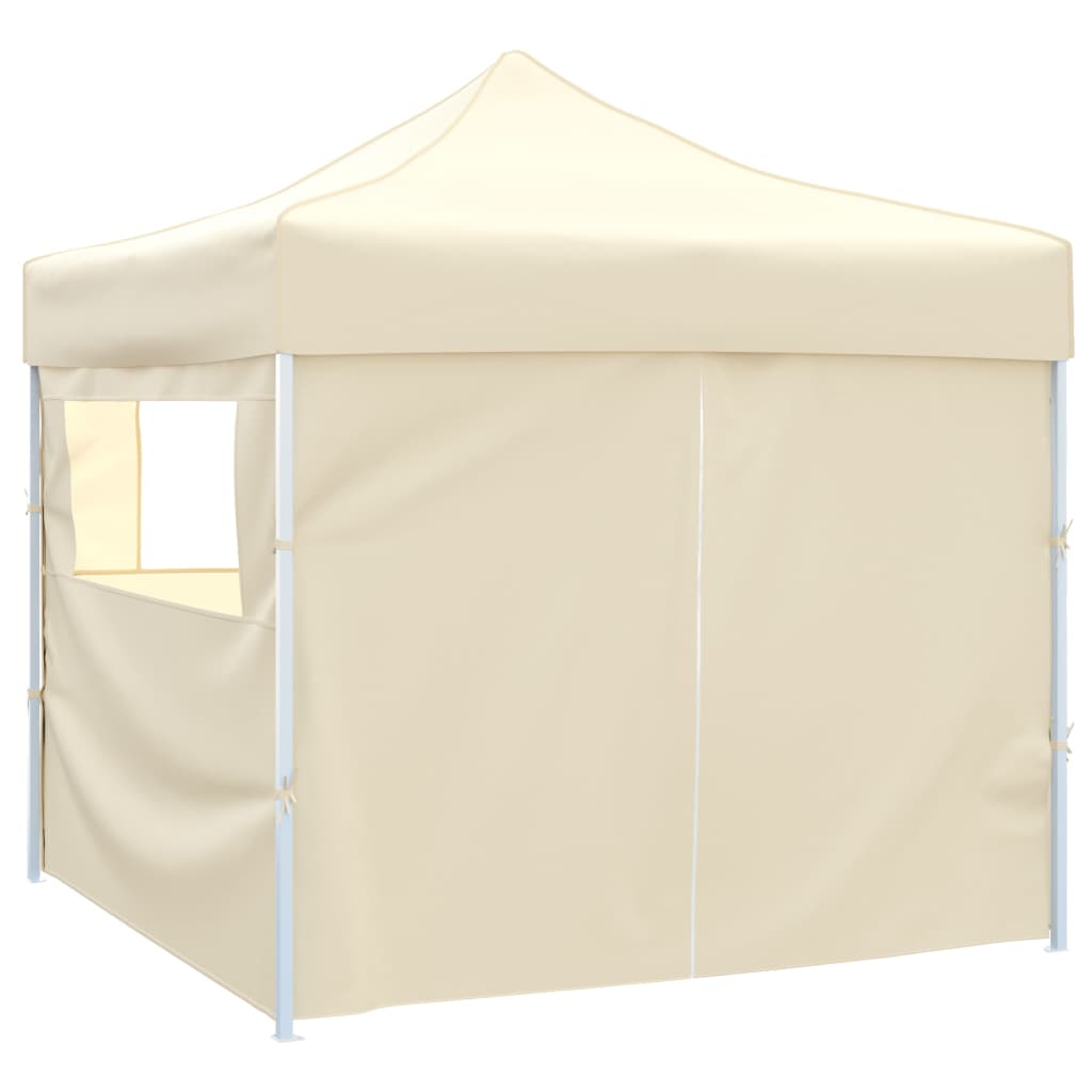 Faltzelt Mit 4 Wänden 3 X 3 M Weiß Creme