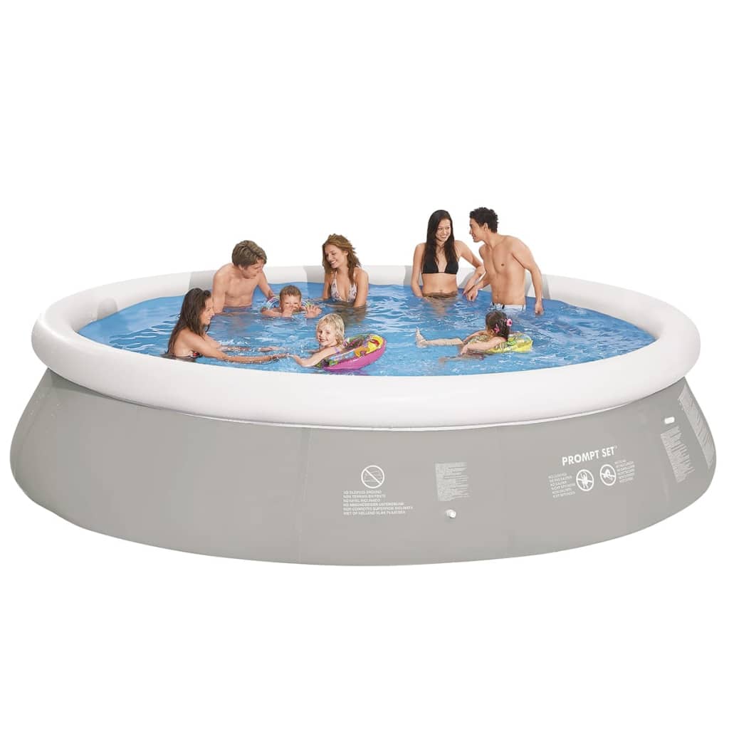 Jilong Aufblasbarer Pool Grau 450×122 Cm Anthrazit Und Weiß