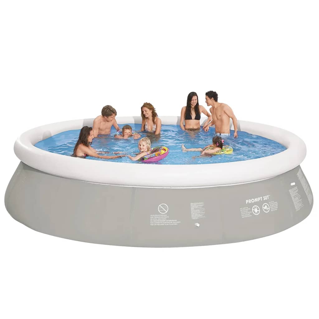 Jilong Aufblasbarer Pool Grau 450×122 Cm Anthrazit Und Weiß