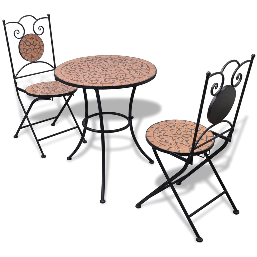 3-Tlg. Bistro-Set Keramik