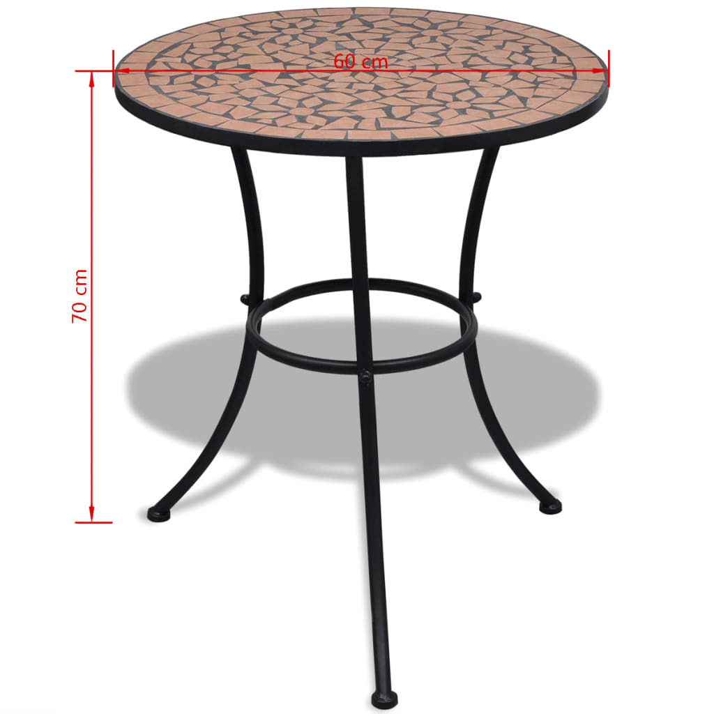 3-Tlg. Bistro-Set Keramik
