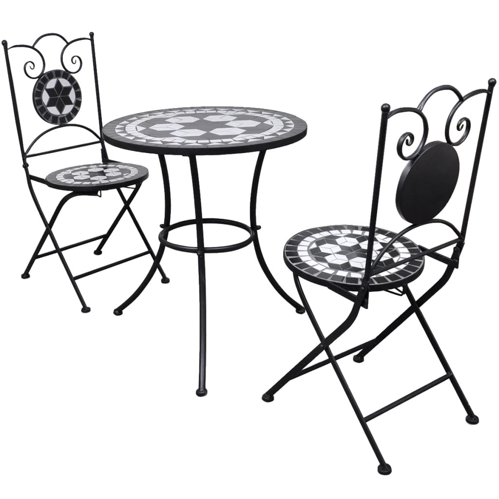 3-Tlg. Bistro-Set Keramik