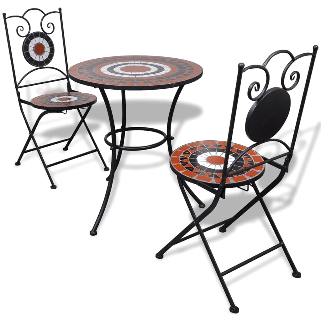 3-Tlg. Bistro-Set Keramik
