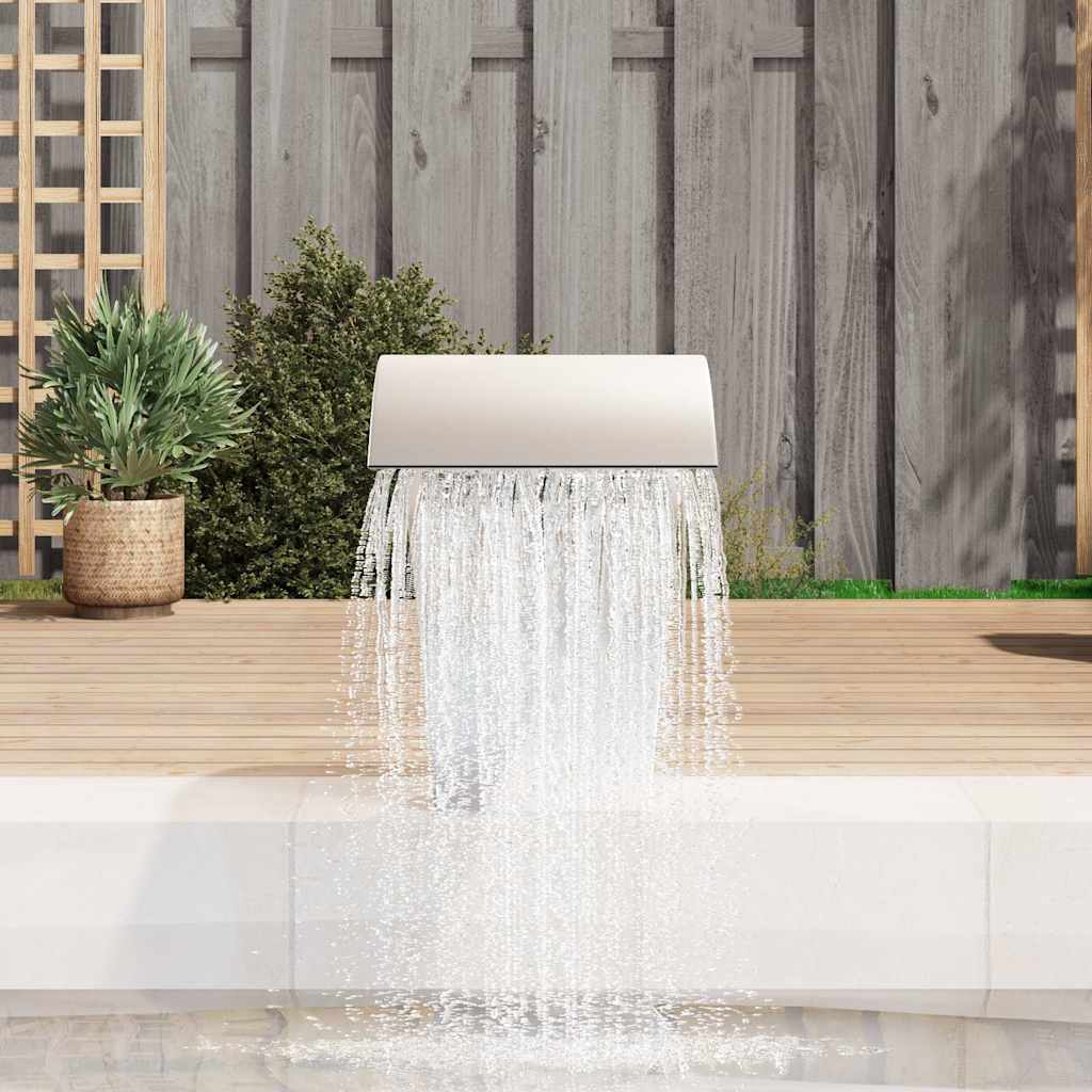 Garten-Wasserfall Pool-Fontäne Edelstahl 45X30X60 Cm