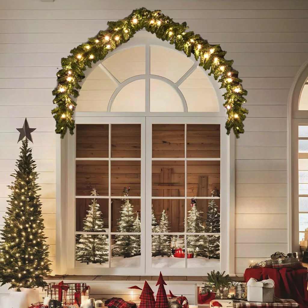 Weihnachtsgirlande Mit Led-Leuchten
