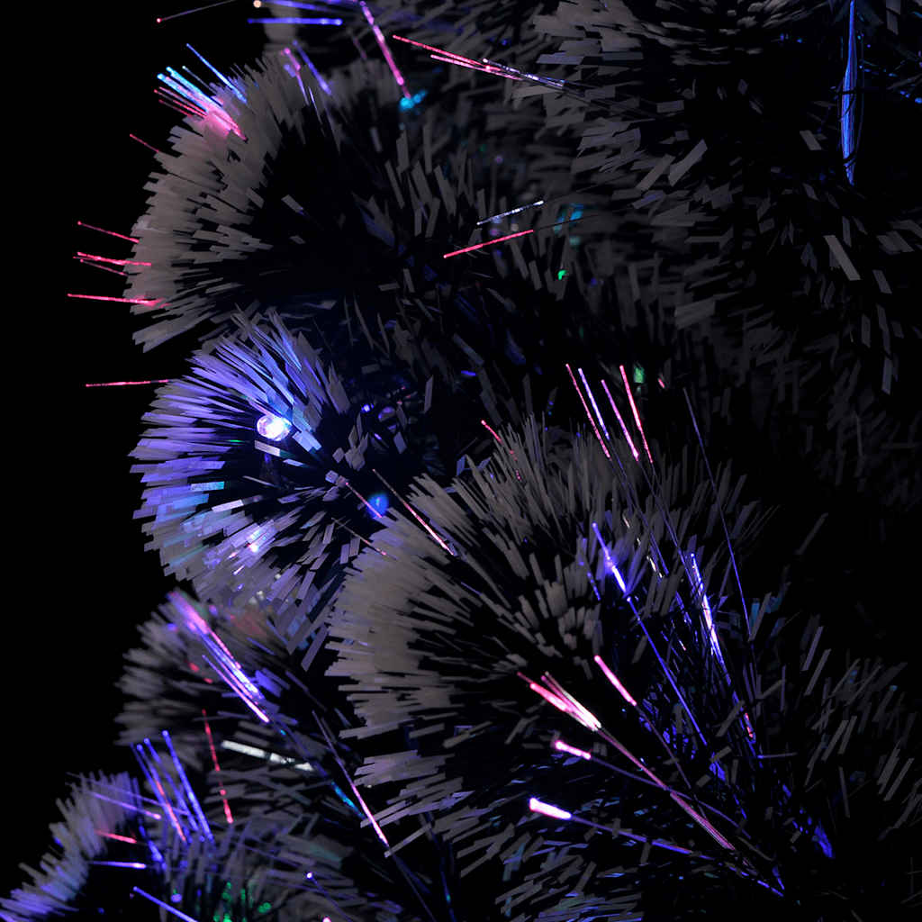 Weihnachtsbaum Mit Beleuchtung Und Ständer 150 Cm Glasfaser Weiß