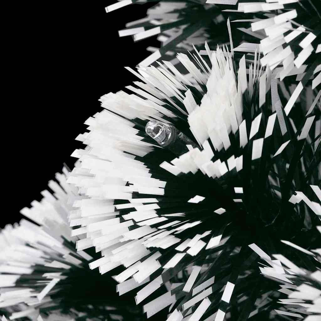 Weihnachtsbaum Mit Beleuchtung Und Ständer 150 Cm Glasfaser Weiß