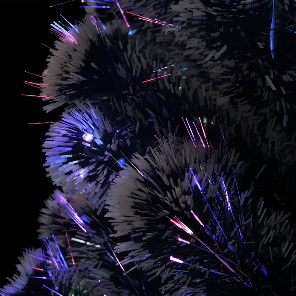 Vorbeleuchteter Weihnachtsbaum Mit Ständer Und Led Glasfaser Grün