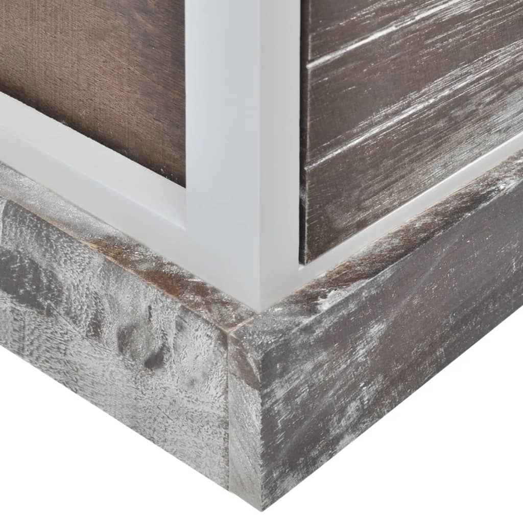 Nachttische 2 Stk. Braun Und Weiß