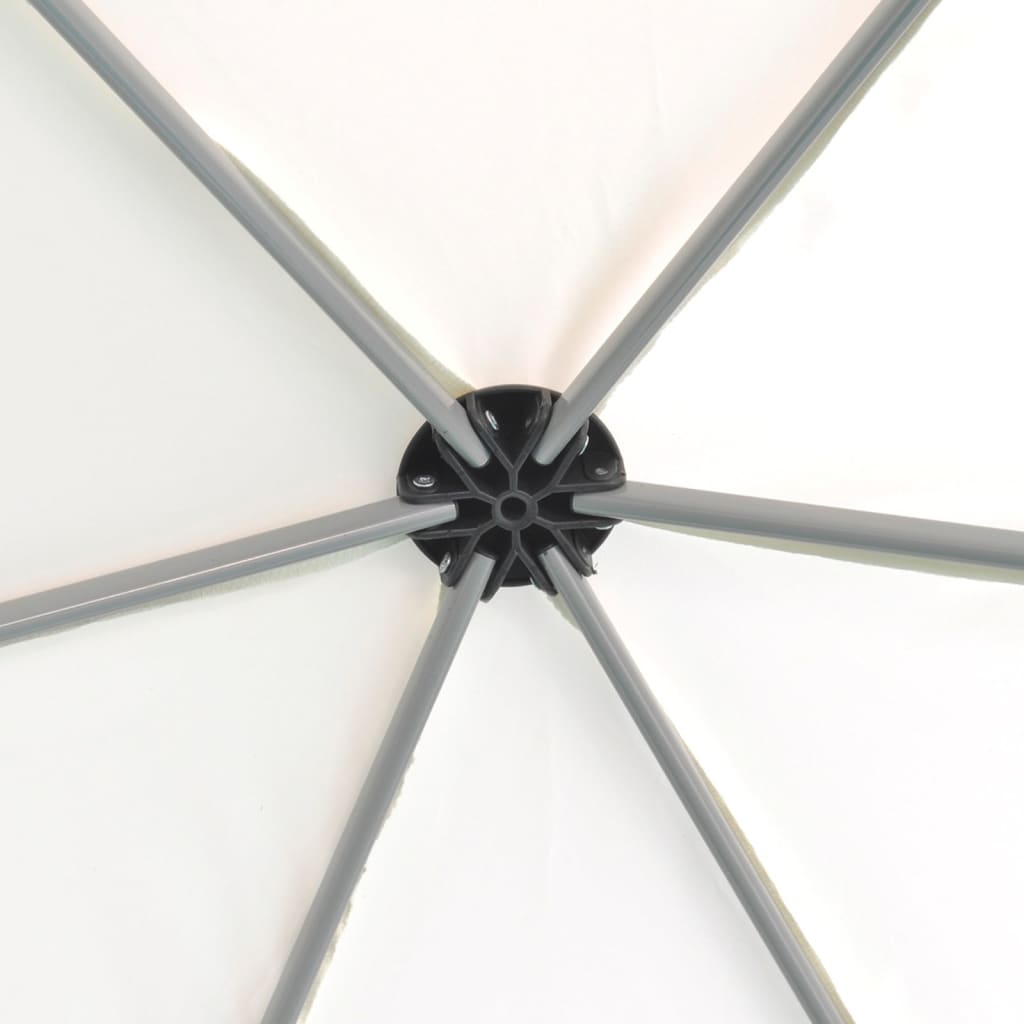 Hexagonal Pop-Up Zelt Mit 6 Seitenwänden Weiß 3,6X3,1 M
