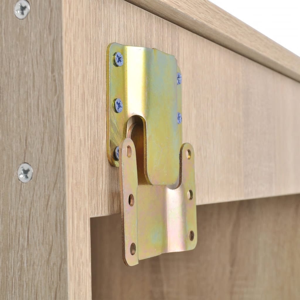 9-Tlg. Badmöbel-Set Mit Waschbecken Und Wasserhahn