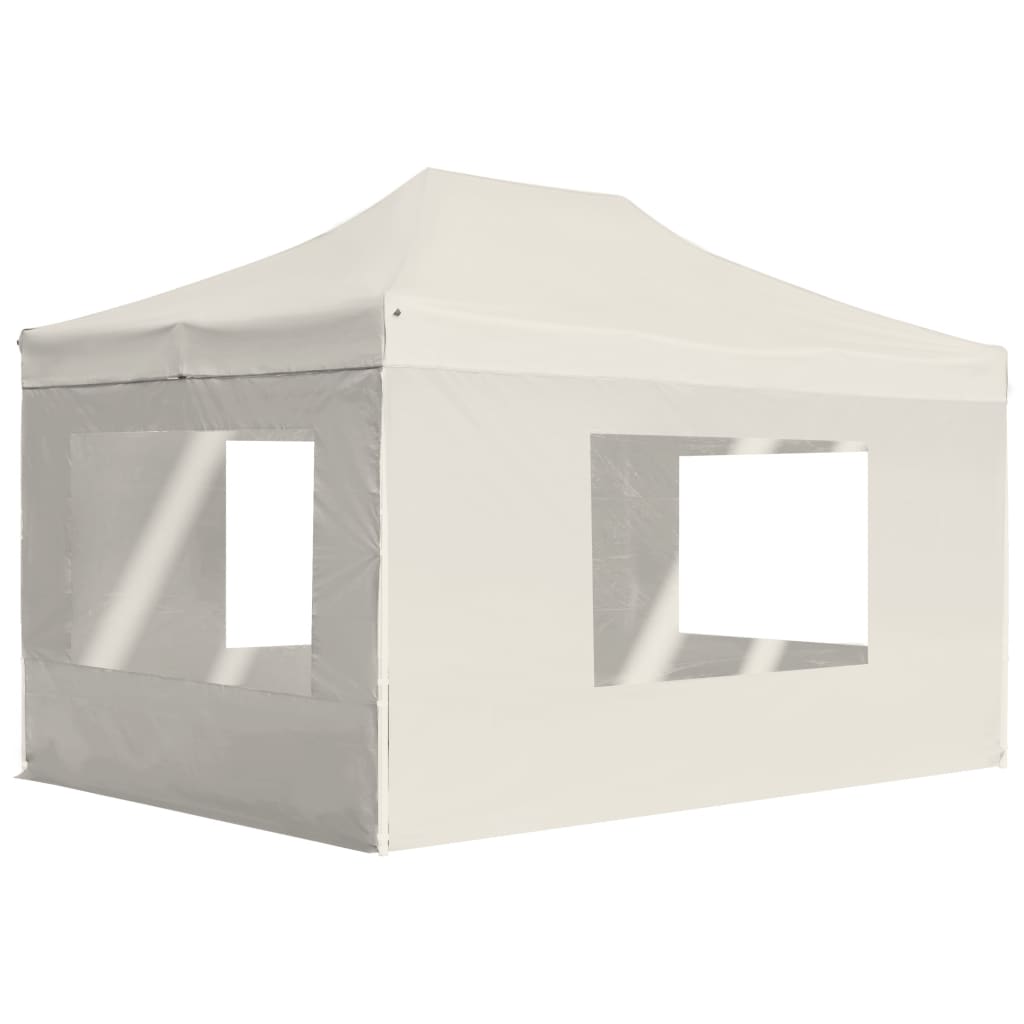 Profi-Partyzelt Faltbar Mit Wänden Aluminium 4,5×3M