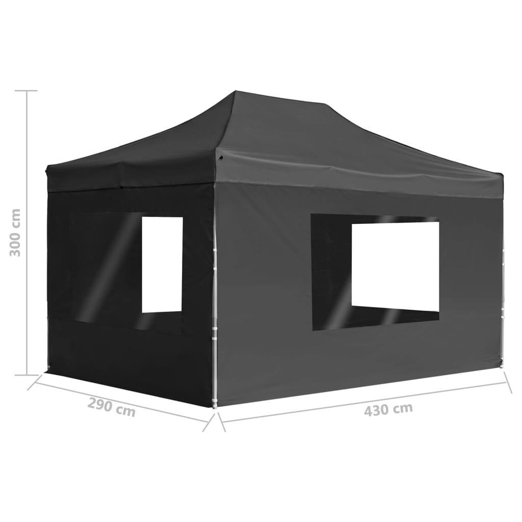 Profi-Partyzelt Faltbar Mit Wänden Aluminium 4,5×3M