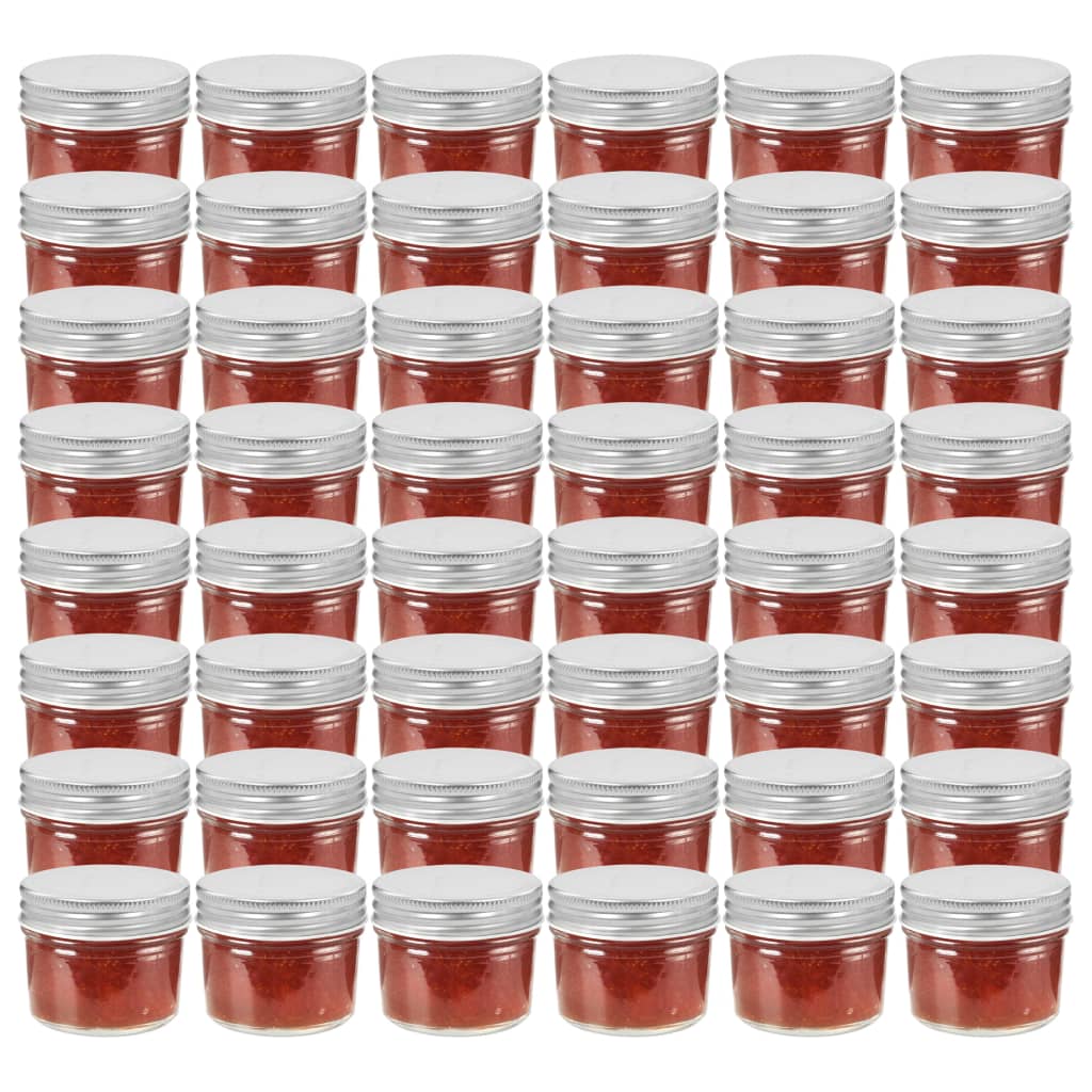 Marmeladengläser Mit Weißen/Roten Deckeln 24 Stk. 110 Ml