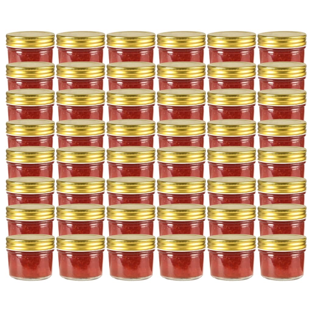 Marmeladengläser Mit Weißen/Roten Deckeln 24 Stk. 110 Ml