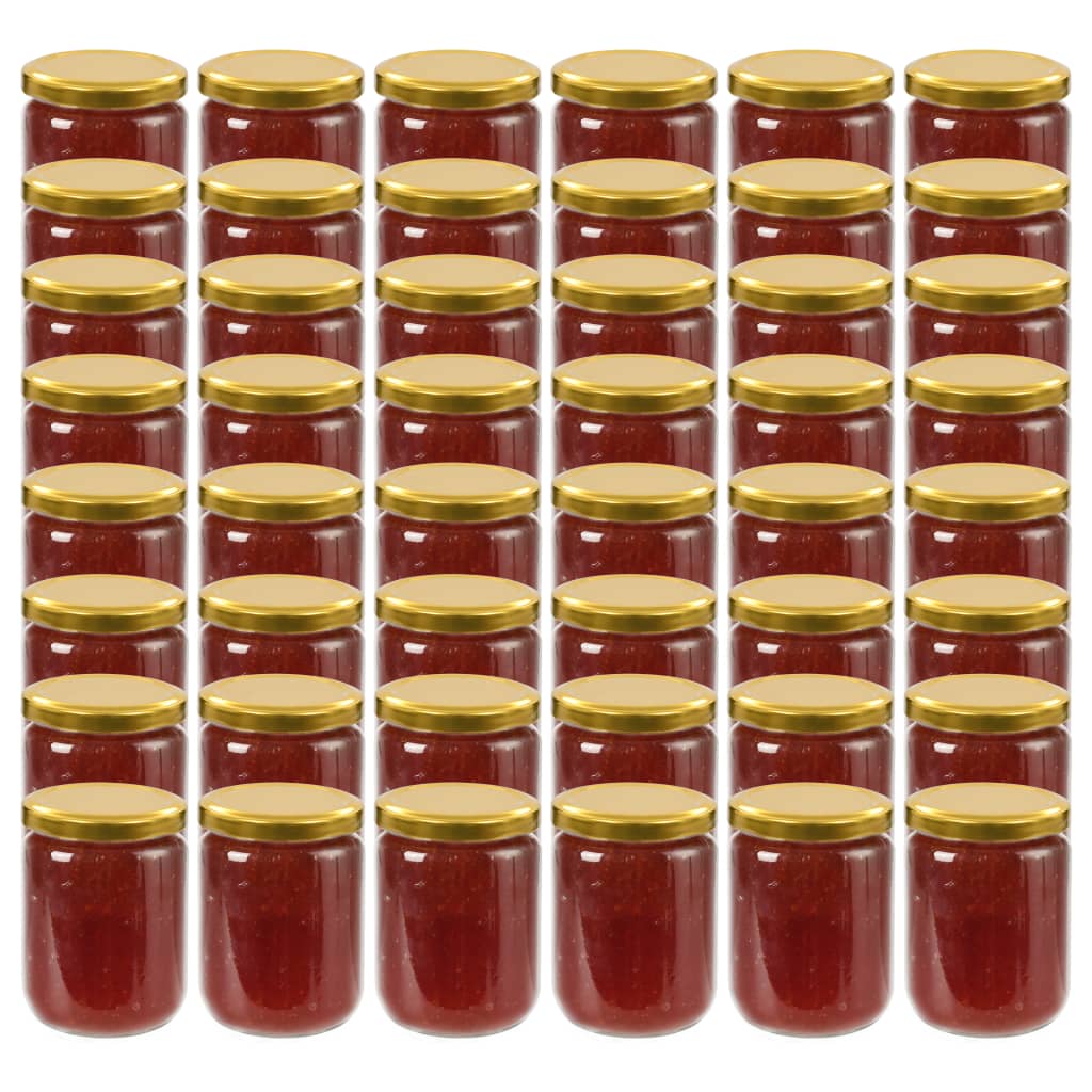 Marmeladengläser Mit Weißem/Rotem Deckel 48 Stk. 230 Ml