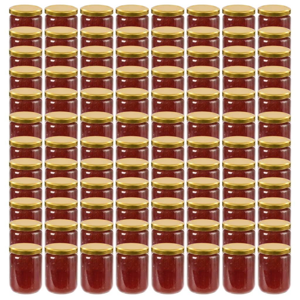 Marmeladengläser Mit Weißem/Rotem Deckel 48 Stk. 230 Ml