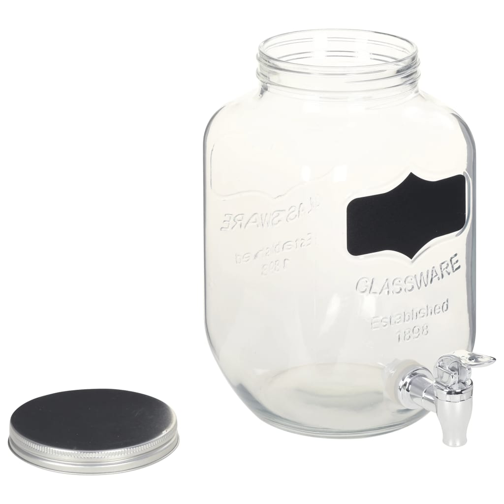 Getränkespender 2 Stk. Mit Ständer 2 X 4 L Glas
