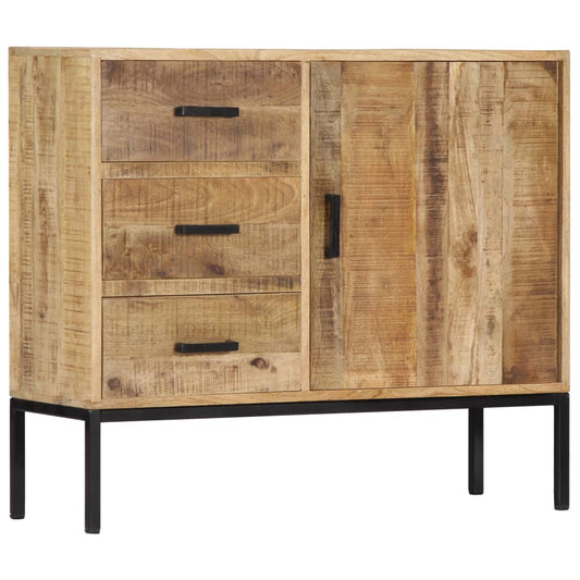 Sideboard 88X30X71 Cm Massivholz Mango