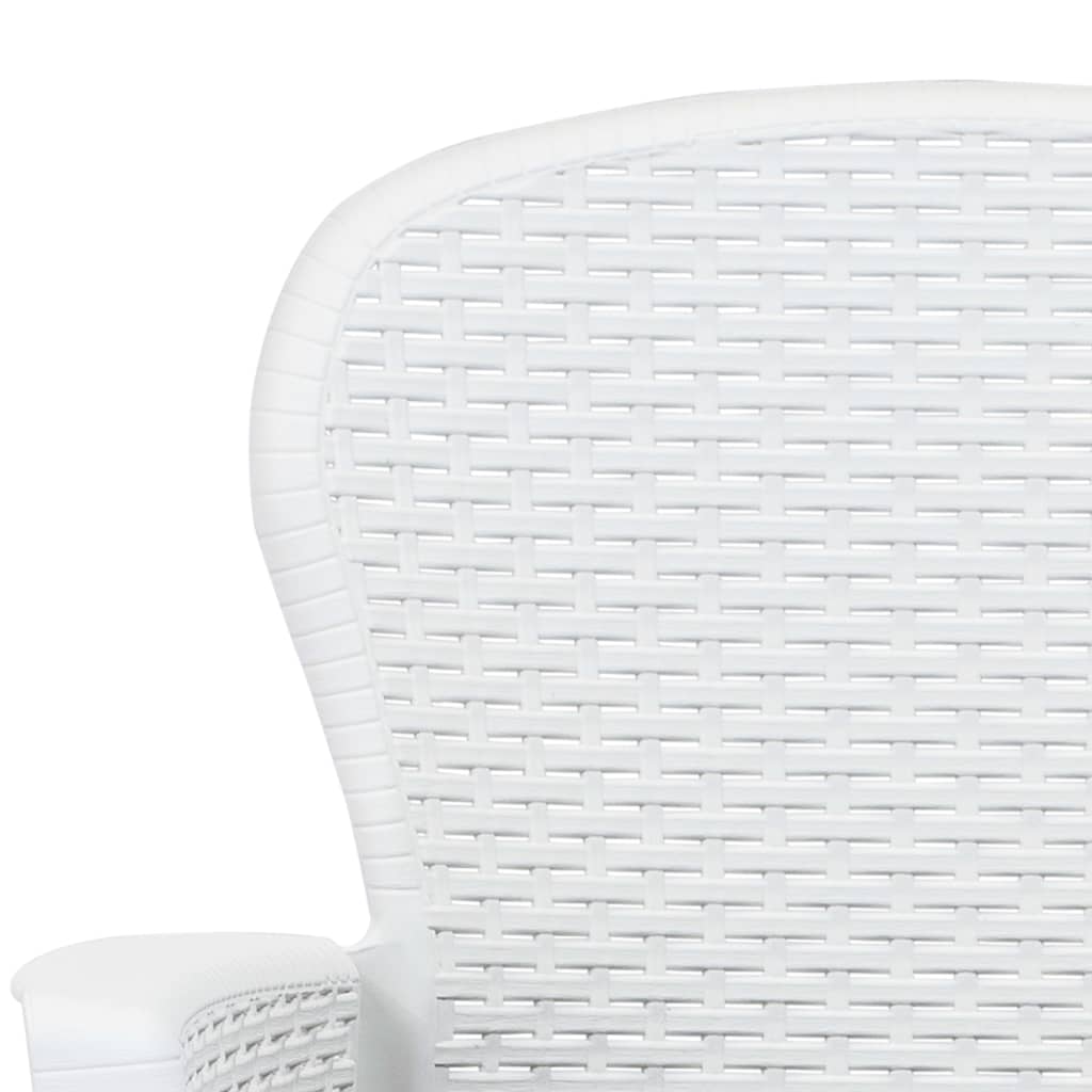 3-Tlg. Bistro-Set Kunststoff Rattan-Optik