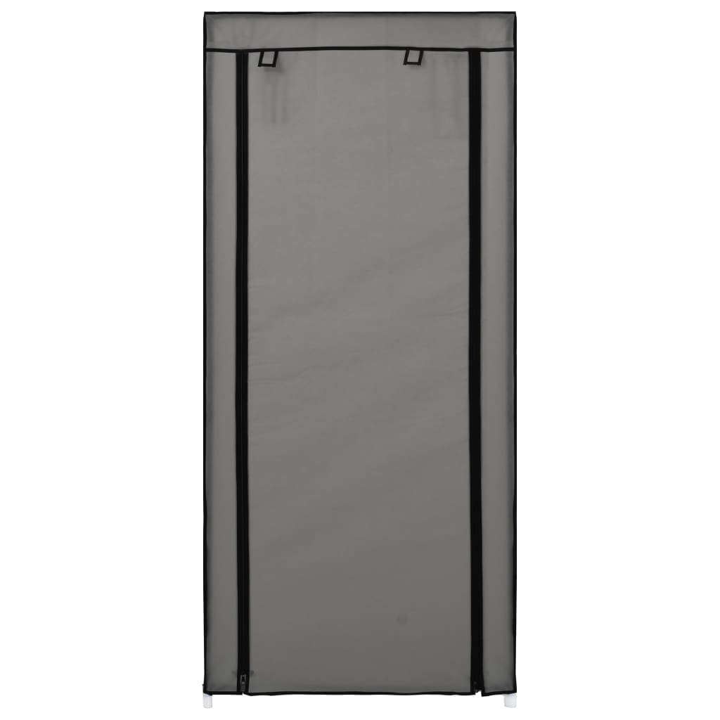 Schuhschrank Mit Abdeckung Stoff Grau