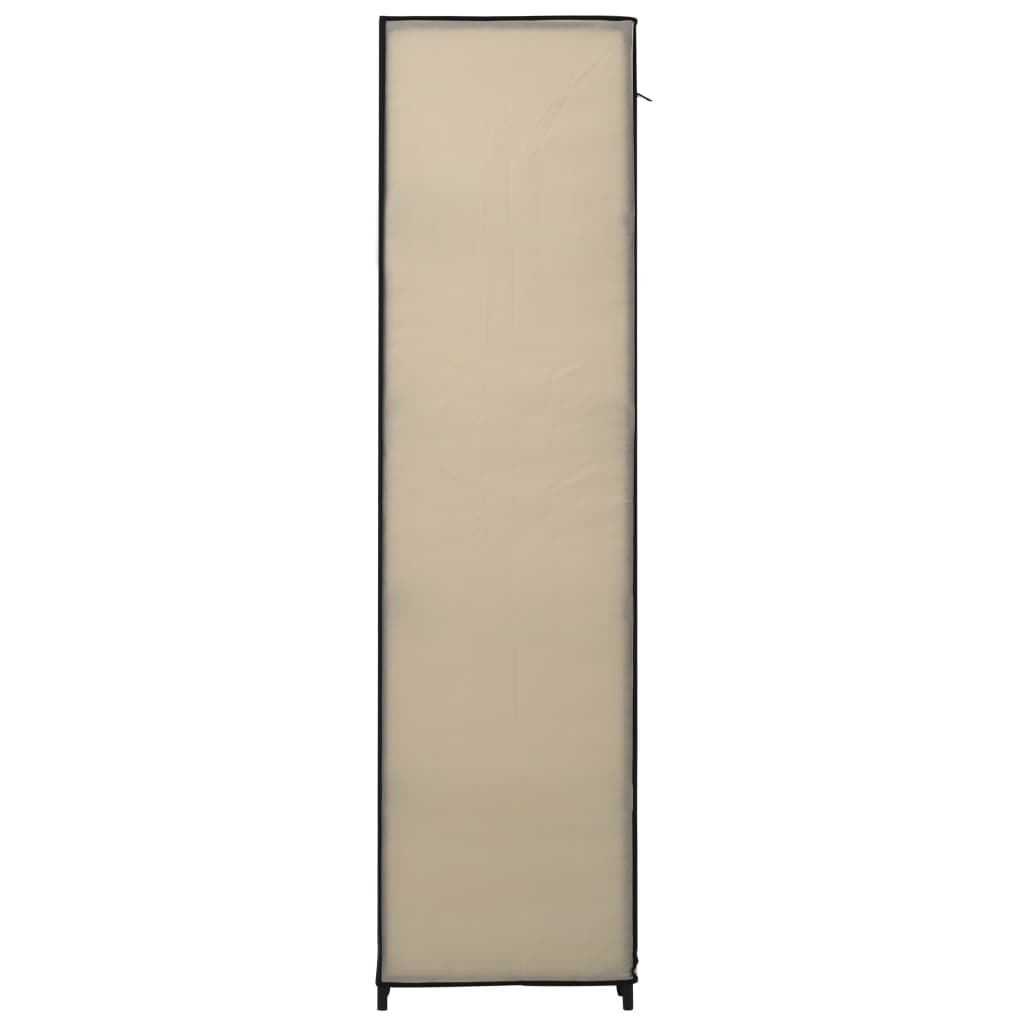 Stoffschrank Mit Fächern Kleiderstangen 150X45X176Cm