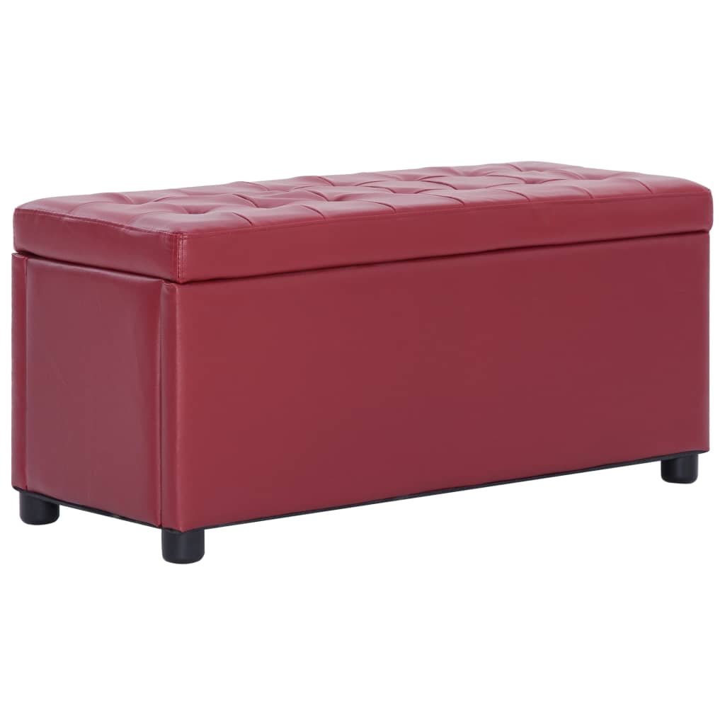Ottoman Mit Stauraum 87,5 Cm Kunstleder