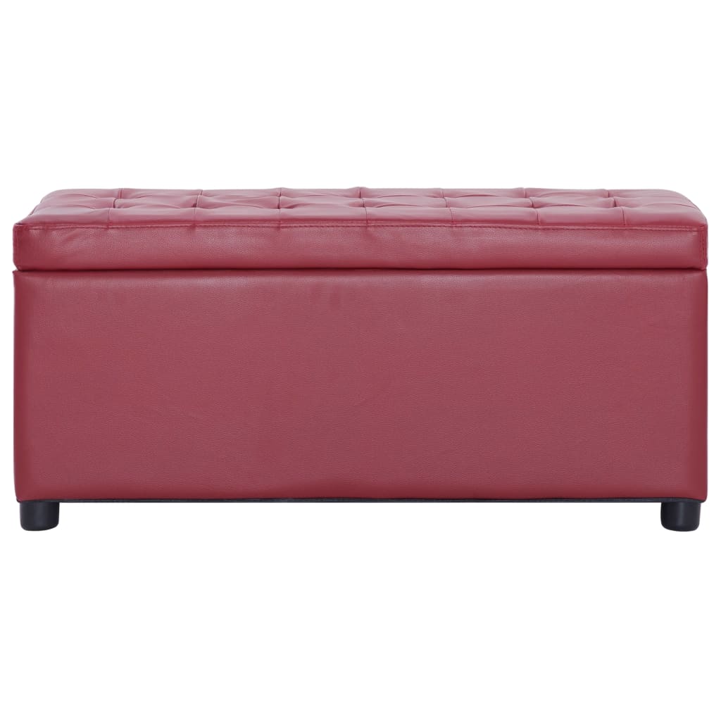 Ottoman Mit Stauraum 87,5 Cm Kunstleder