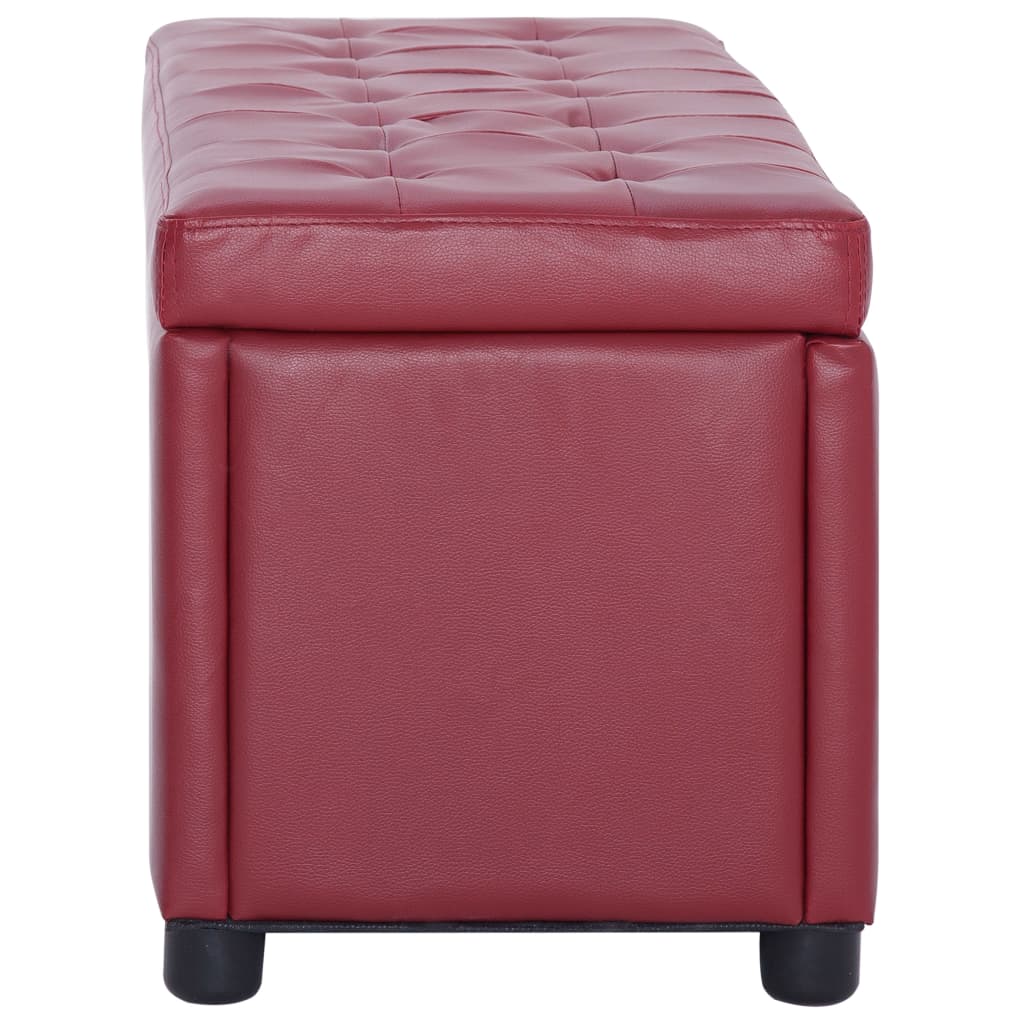 Ottoman Mit Stauraum 87,5 Cm Kunstleder
