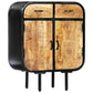 Sideboard 60×30×75 Cm Massivholz Mango Und Eisen