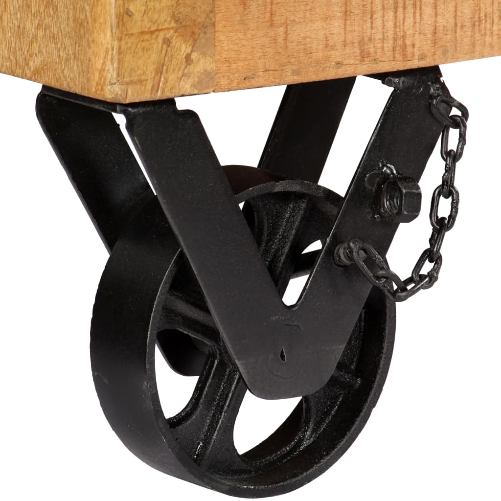 Schuhschrank 86 X 35 X 55 Cm Massivholz Mango