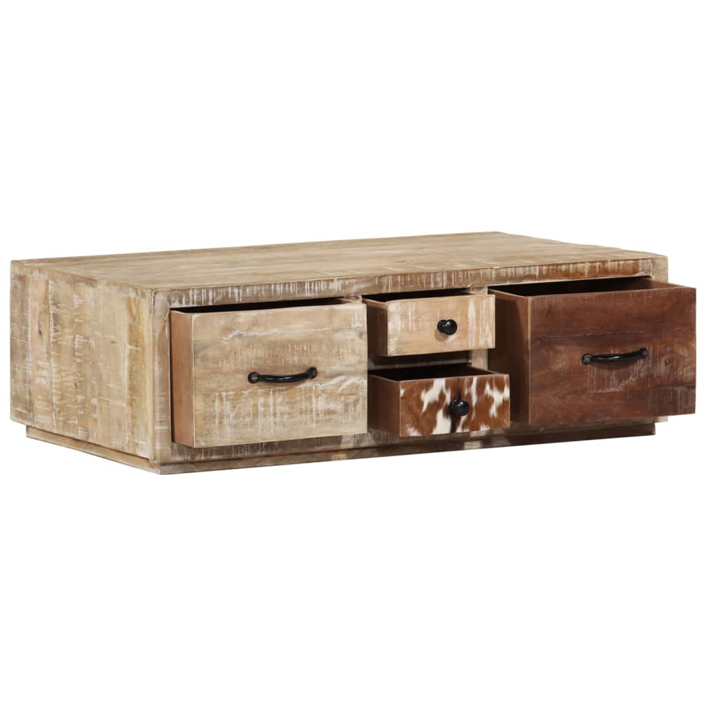 Couchtisch 90X60X30 Cm Massivholz Mango