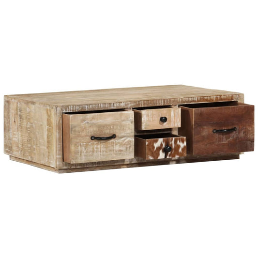 Couchtisch 90X60X30 Cm Massivholz Mango