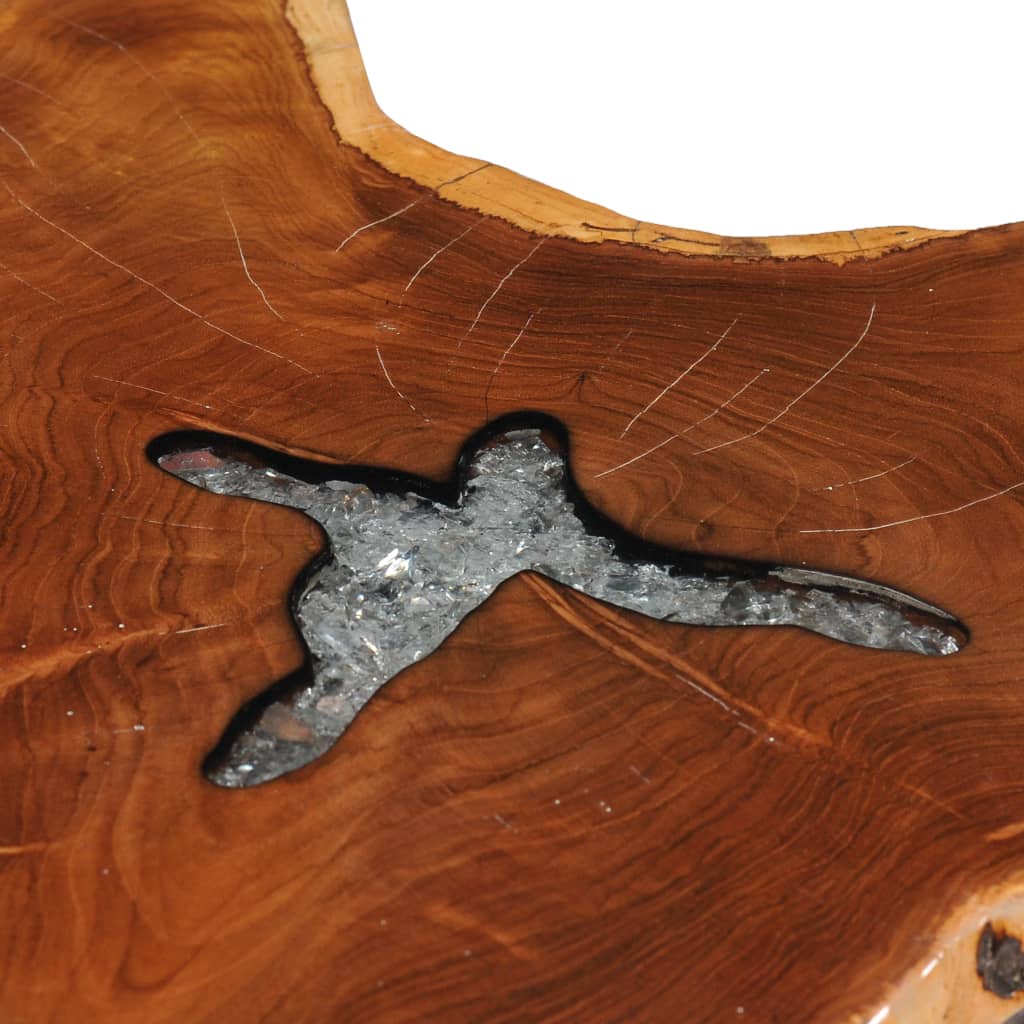 Couchtisch 70 X 45 Cm Massivholz Teak Und Polyresin