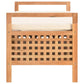 Sitzbank Mit Stauraum 93×49×49 Cm Walnuss Massivholz