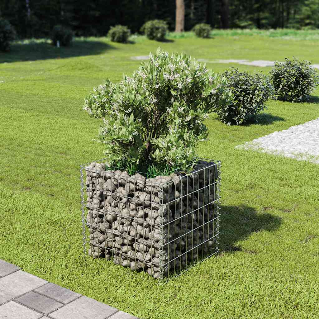 Gabionen-Hochbeet Verzinkter Stahl 450×90×100 Cm