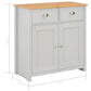 Sideboard Grau  Sideboard Grau 79 X 35 X 81 Cm