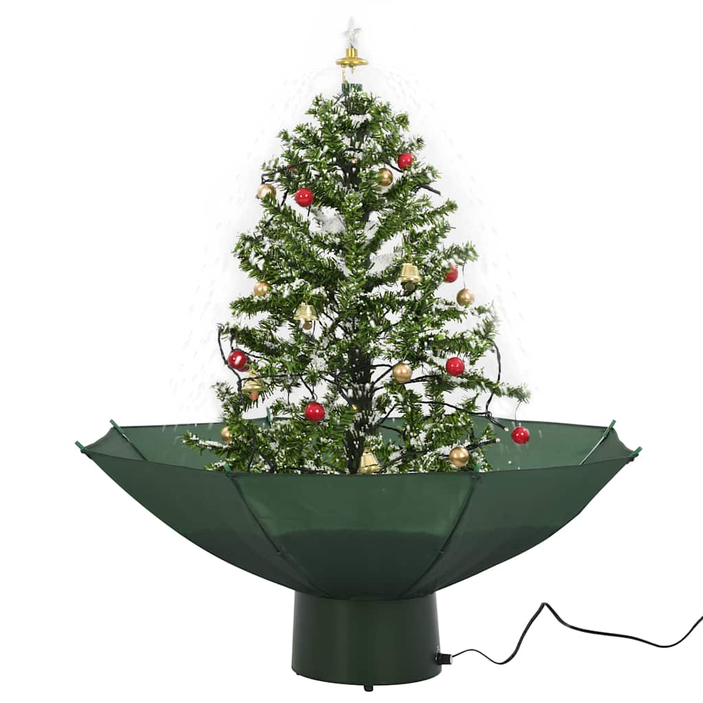 Schneiender Weihnachtsbaum Mit Schirmfuß 75 Cm Grün