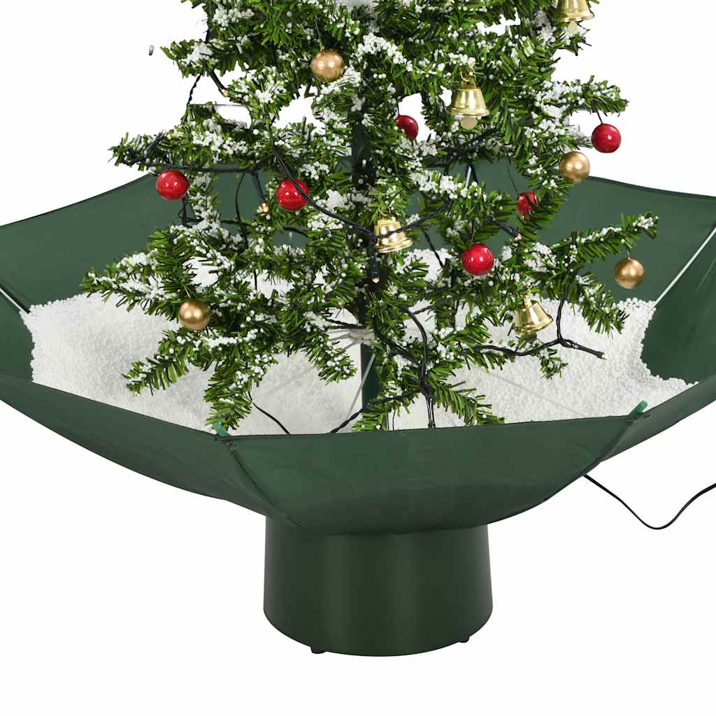 Schneiender Weihnachtsbaum Mit Schirmfuß 75 Cm Grün